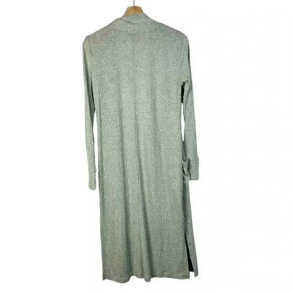 Ann Taylor LOFT Mint Green Ribbed Pocket Duster Cardigan Sweater XS - Picture 5 of 8